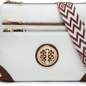 Crossbody Purses for Women Trendy Multi Pockets Shoulder Bag Medium Handbags wit